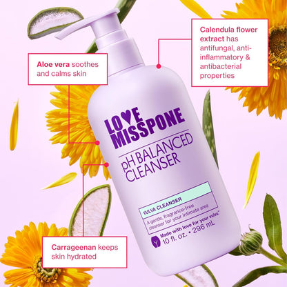 🍃70% OFF-Love MISSPONE pH Balanced Cleanser – Free Intimate Wash for Women