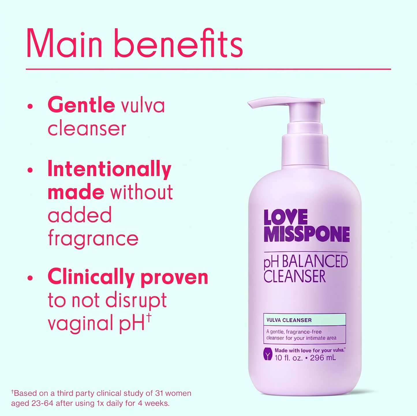 🍃70% OFF-Love MISSPONE pH Balanced Cleanser – Free Intimate Wash for Women