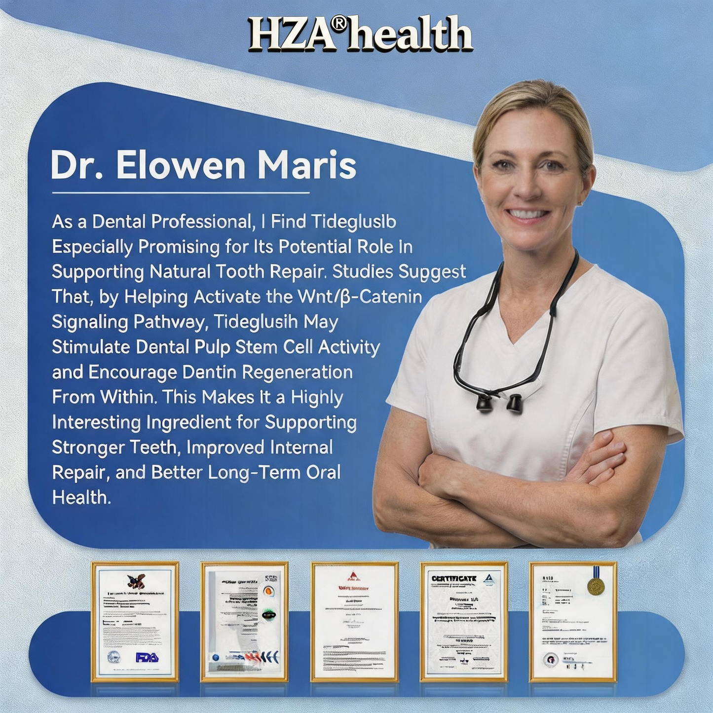 HZA®health 🦷 Tideglusib Fast‑Dissolving Tooth & Gum Repair Oral Strips ✨